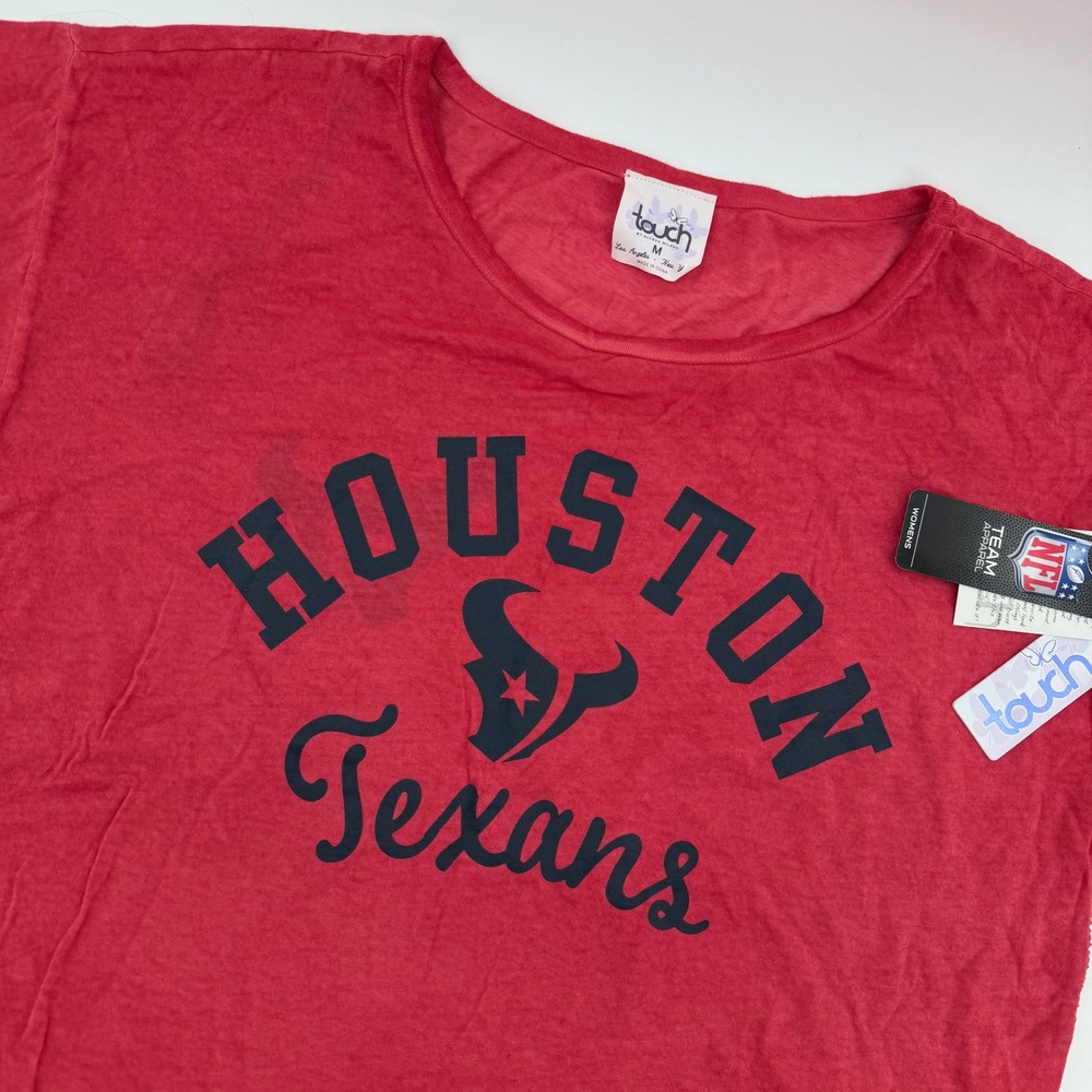 Touch by Alyssa Milano Houston Texans‎ NFL TShirt Top Women's Medium Red